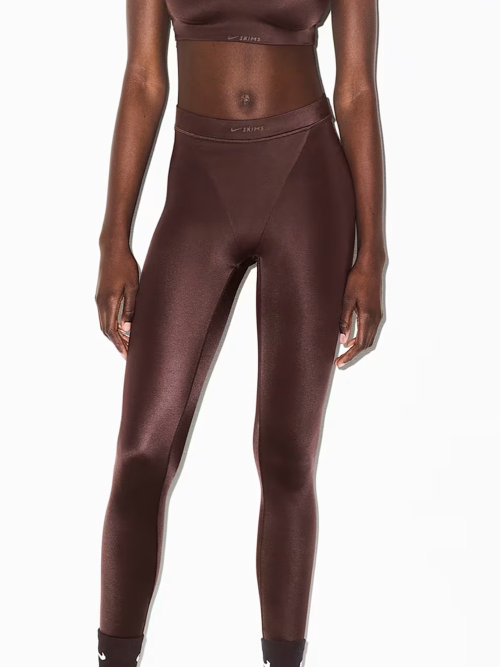 SKIMS Chocolate High-Waist Leggings